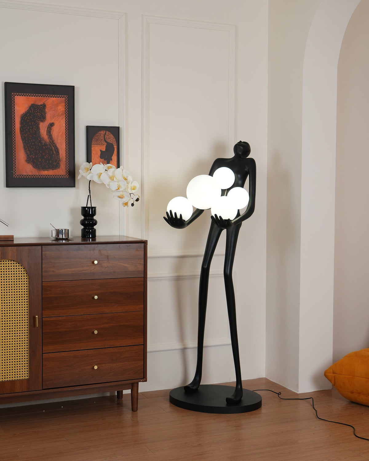Artistic Figure Glass Floor Lamp — product view 51