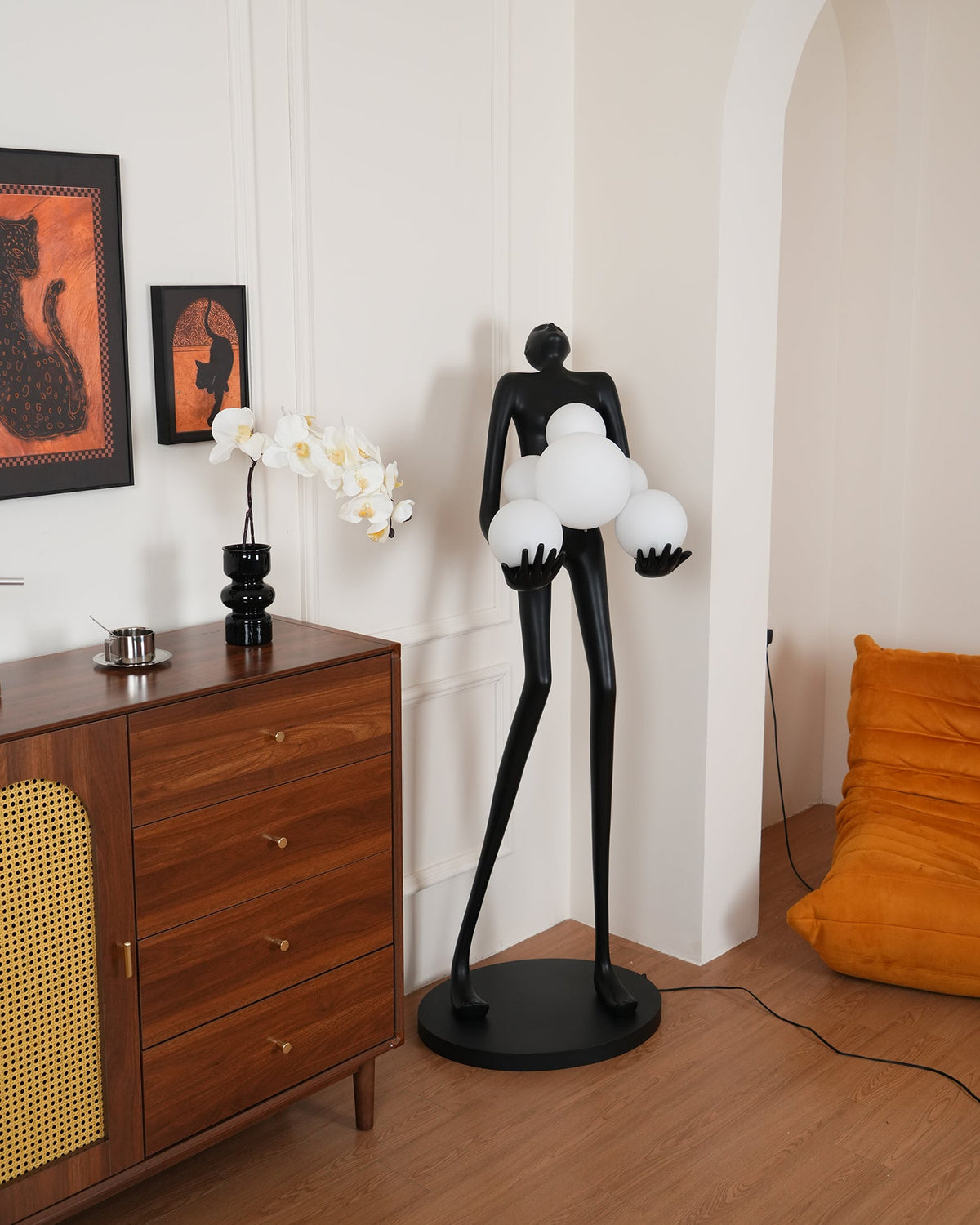 Artistic Figure Glass Floor Lamp — product view 53