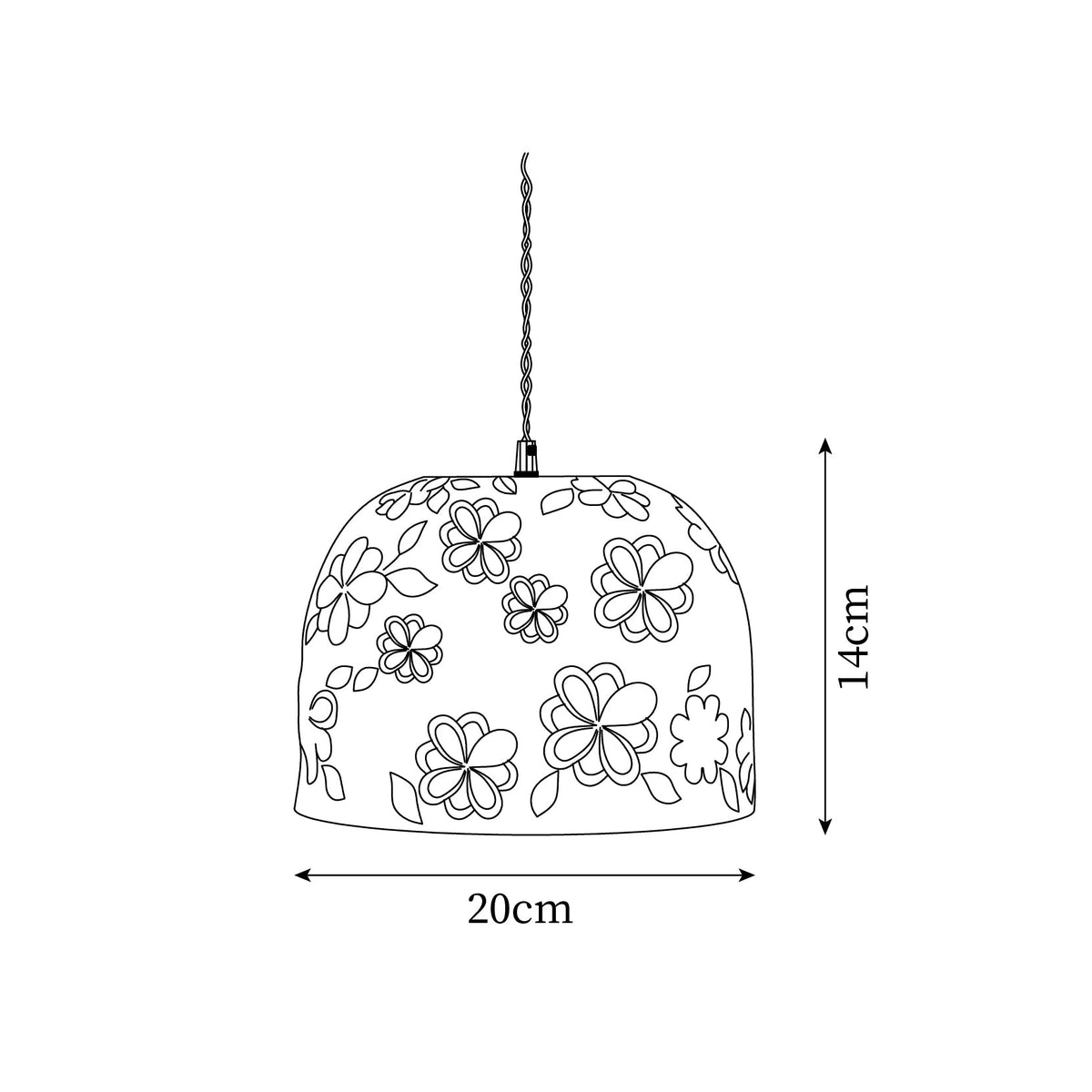 Corals Ceramics Pendant Lamp — product view 19