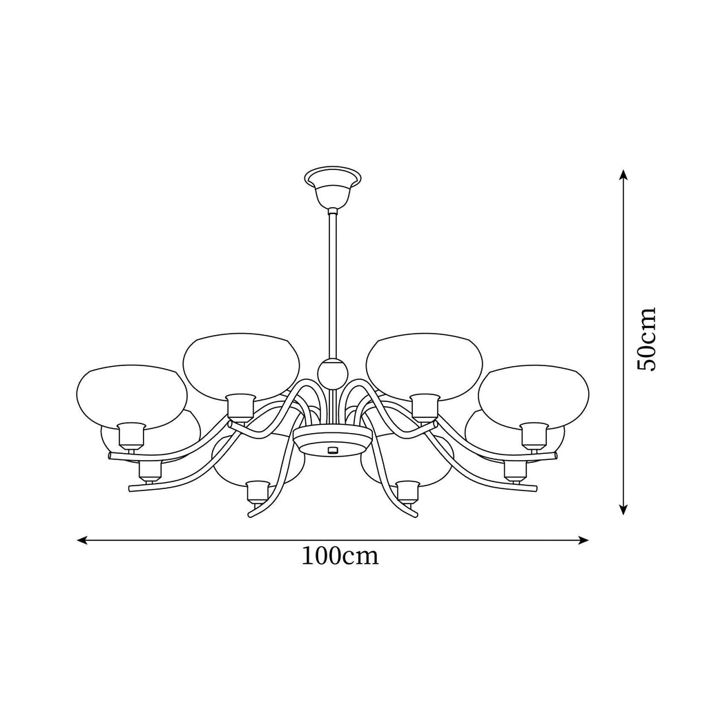 Sooks Havana Glass Chandelier — product view 7