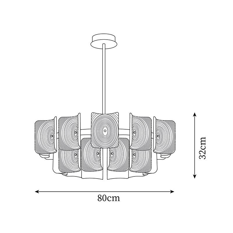 Fingerprint Metal Chandelier — product view 6