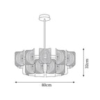 Fingerprint Metal Chandelier — product view 6