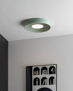 Cream Ribbed Metal Ceiling Light — product view 4
