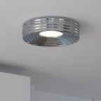Cream Ribbed Metal Ceiling Light — product view 10