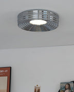 Cream Ribbed Metal Ceiling Light — product view 13