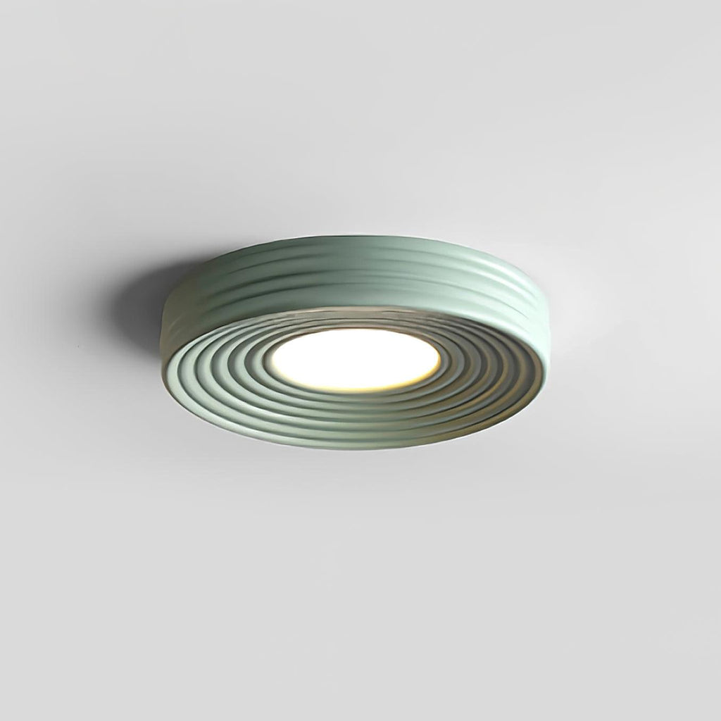 Cream Ribbed Metal Ceiling Light — product view 14