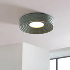 Cream Ribbed Metal Ceiling Light — product view 18