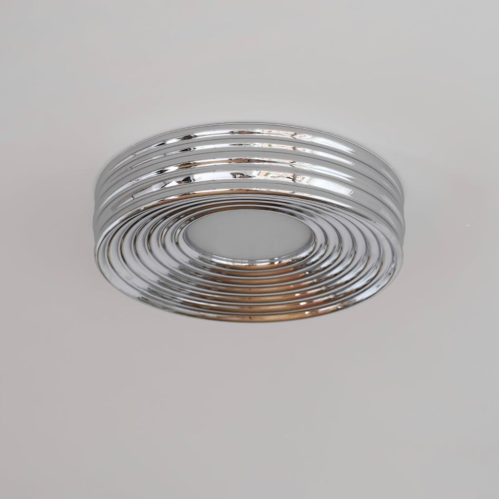 Cream Ribbed Metal Ceiling Light — product view 19