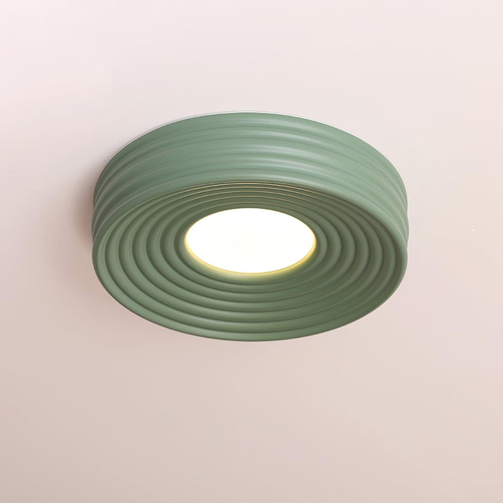 Cream Ribbed Metal Ceiling Light — product view 20