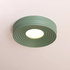 Cream Ribbed Metal Ceiling Light — product view 20