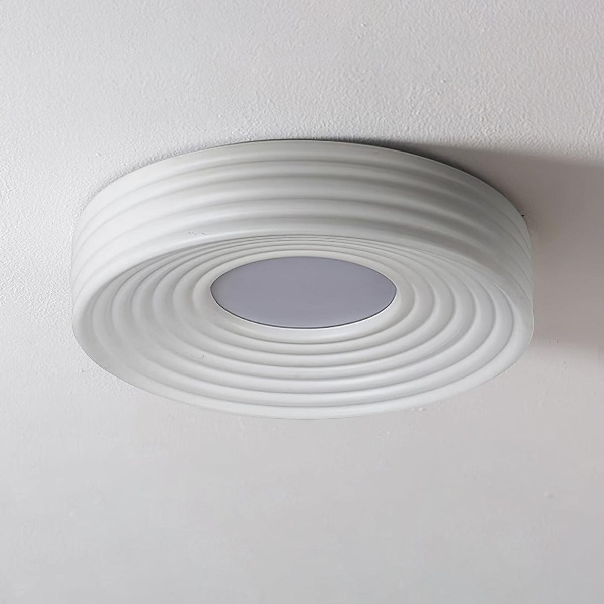 Cream Ribbed Metal Ceiling Light — product view 22