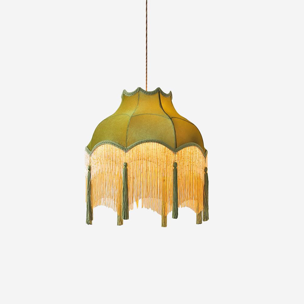Fina Tassel Brass Pendant Light — product view 1
