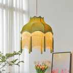 Fina Tassel Brass Pendant Light — product view 2