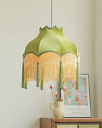 Fina Tassel Brass Pendant Light — product view 9