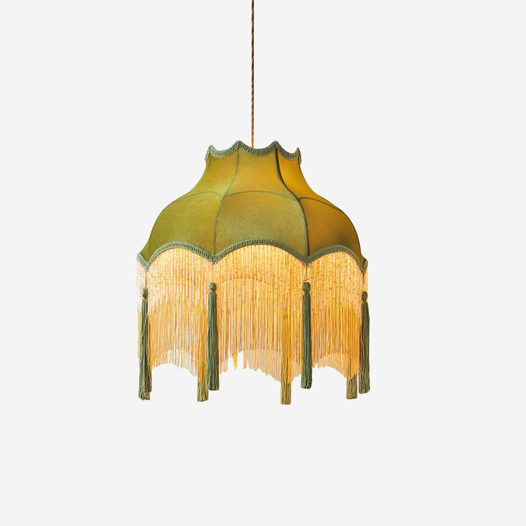 Fina Tassel Brass Pendant Light — product view 10