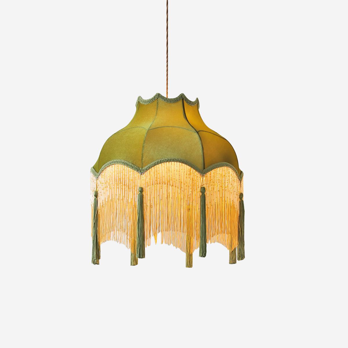 Fina Tassel Brass Pendant Light — product view 10