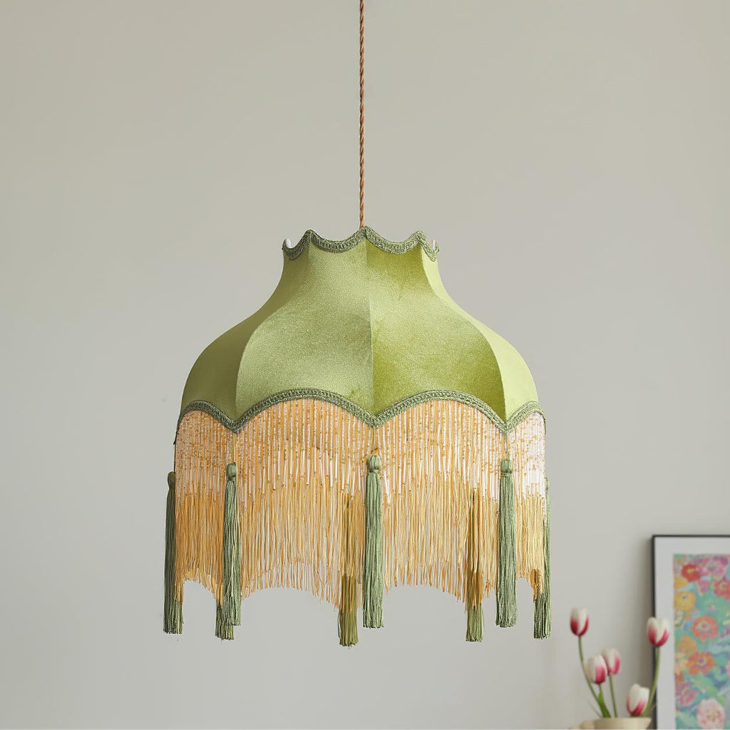 Fina Tassel Brass Pendant Light — product view 11