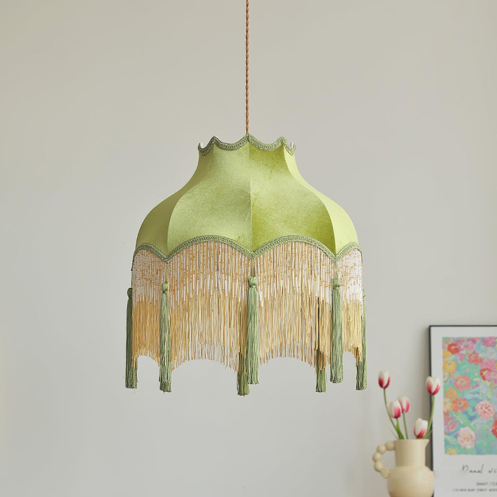 Fina Tassel Brass Pendant Light — product view 18