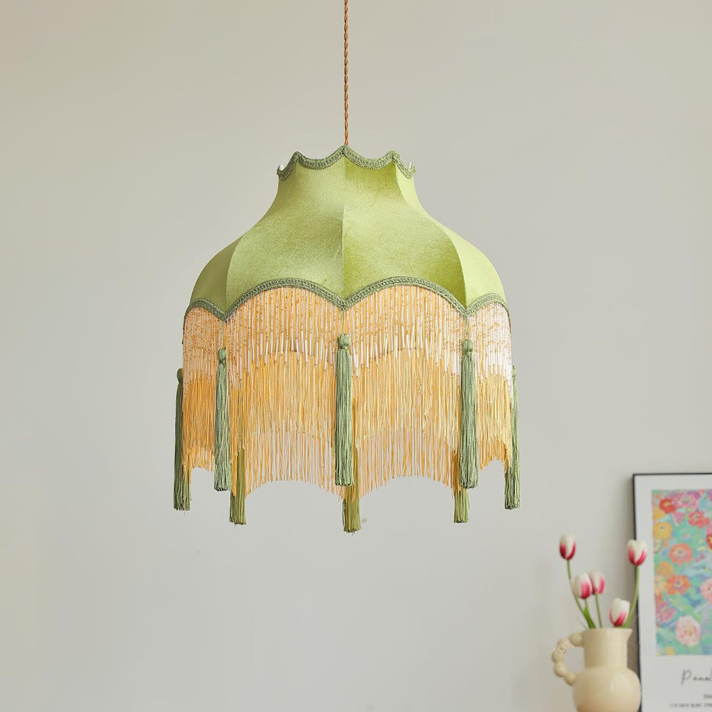 Fina Tassel Brass Pendant Light — product view 25