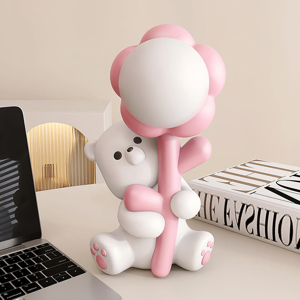 Cartoon Bear Resin Table Lamp — product view 2