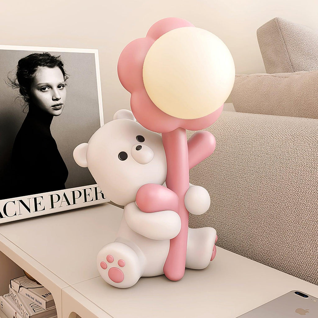 Cartoon Bear Resin Table Lamp — product view 3