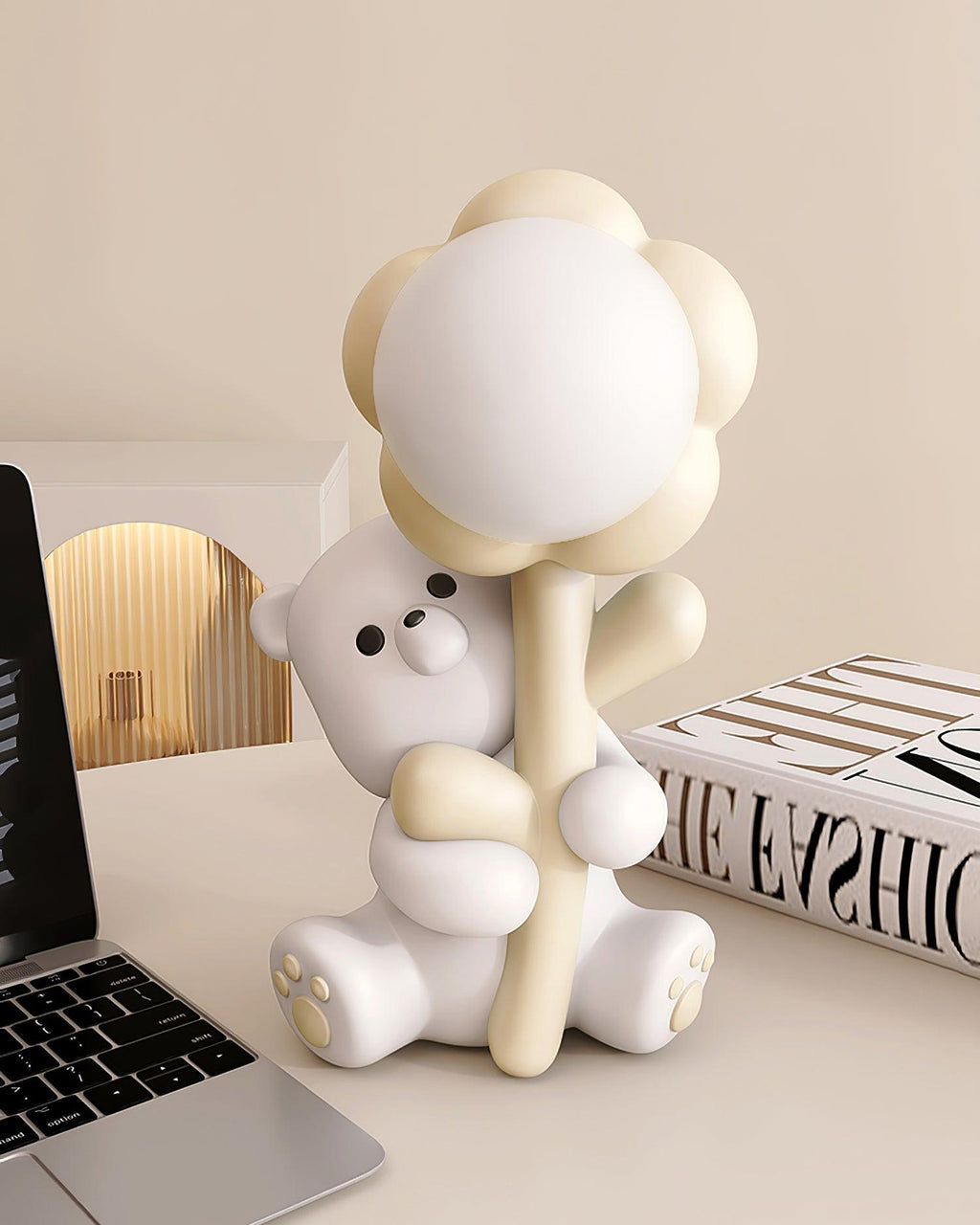 Cartoon Bear Resin Table Lamp — product view 4