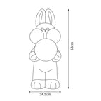Peach Rabbit Resin Floor Lamp — product view 5