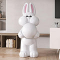 Peach Rabbit Resin Floor Lamp — product view 9