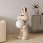 Peach Rabbit Resin Floor Lamp — product view 15