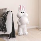 Peach Rabbit Resin Floor Lamp — product view 16