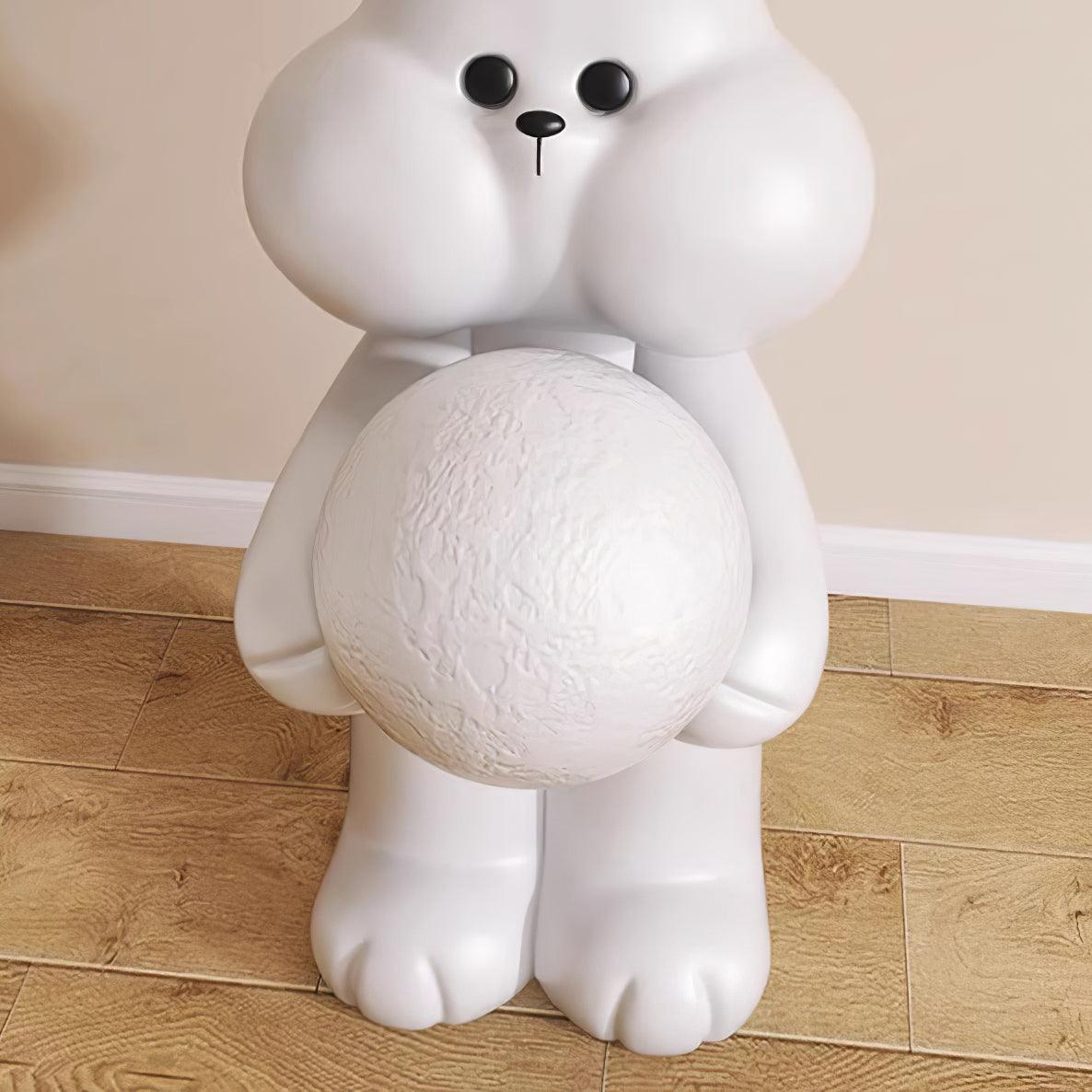 Peach Rabbit Resin Floor Lamp — product view 25