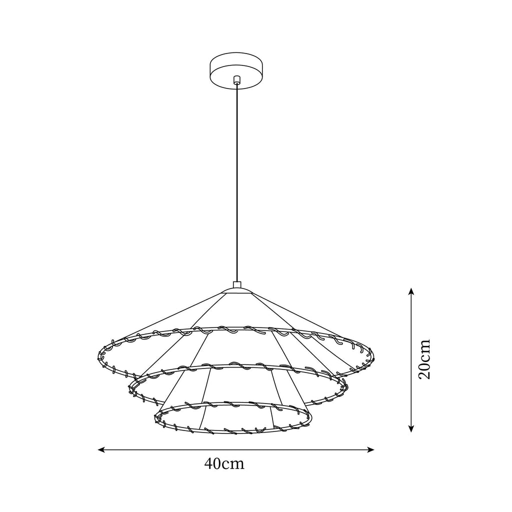 Panya Metal Pendant Light — product view 5