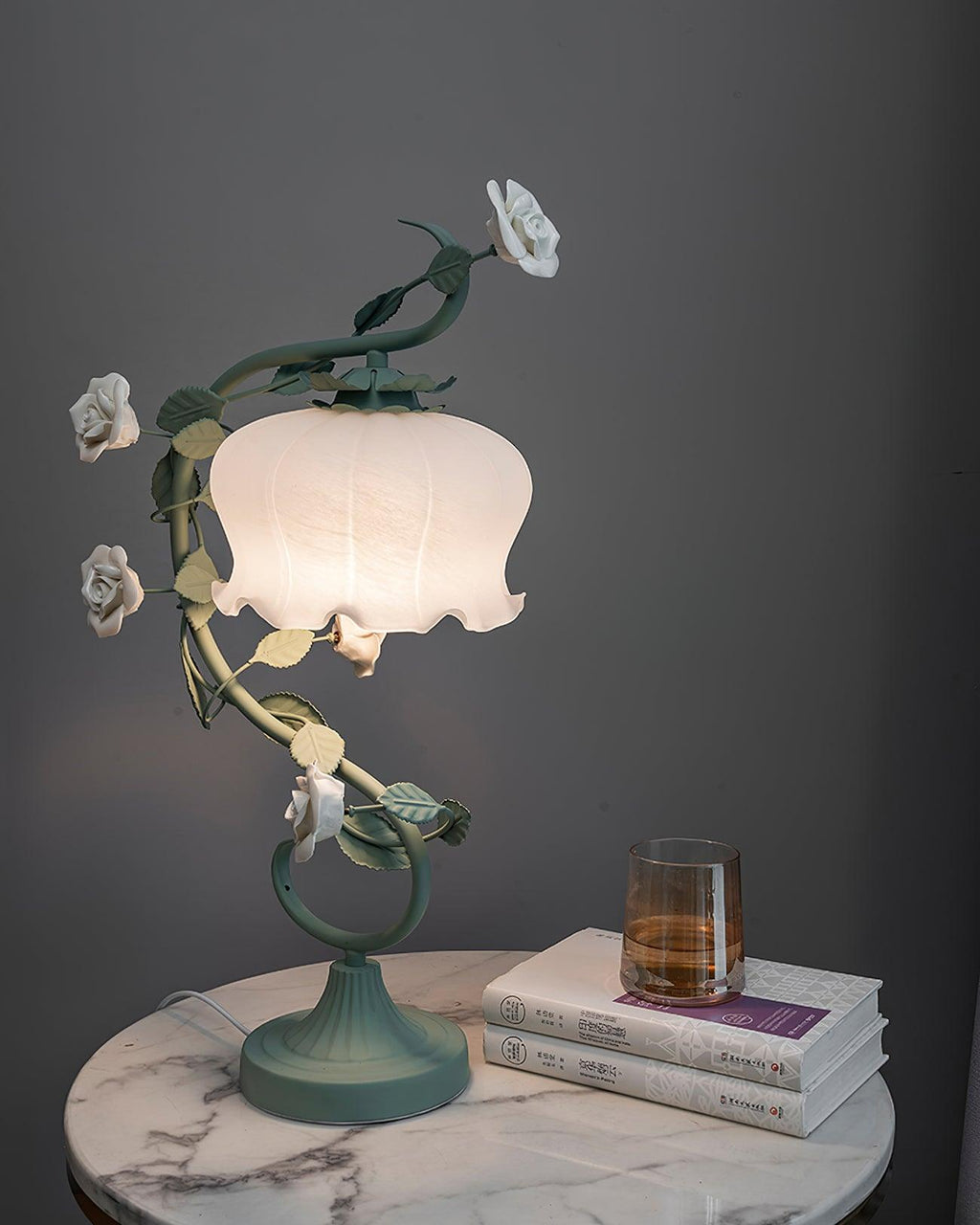 Ron Rose Flower Glass Table Lamp — product view 21