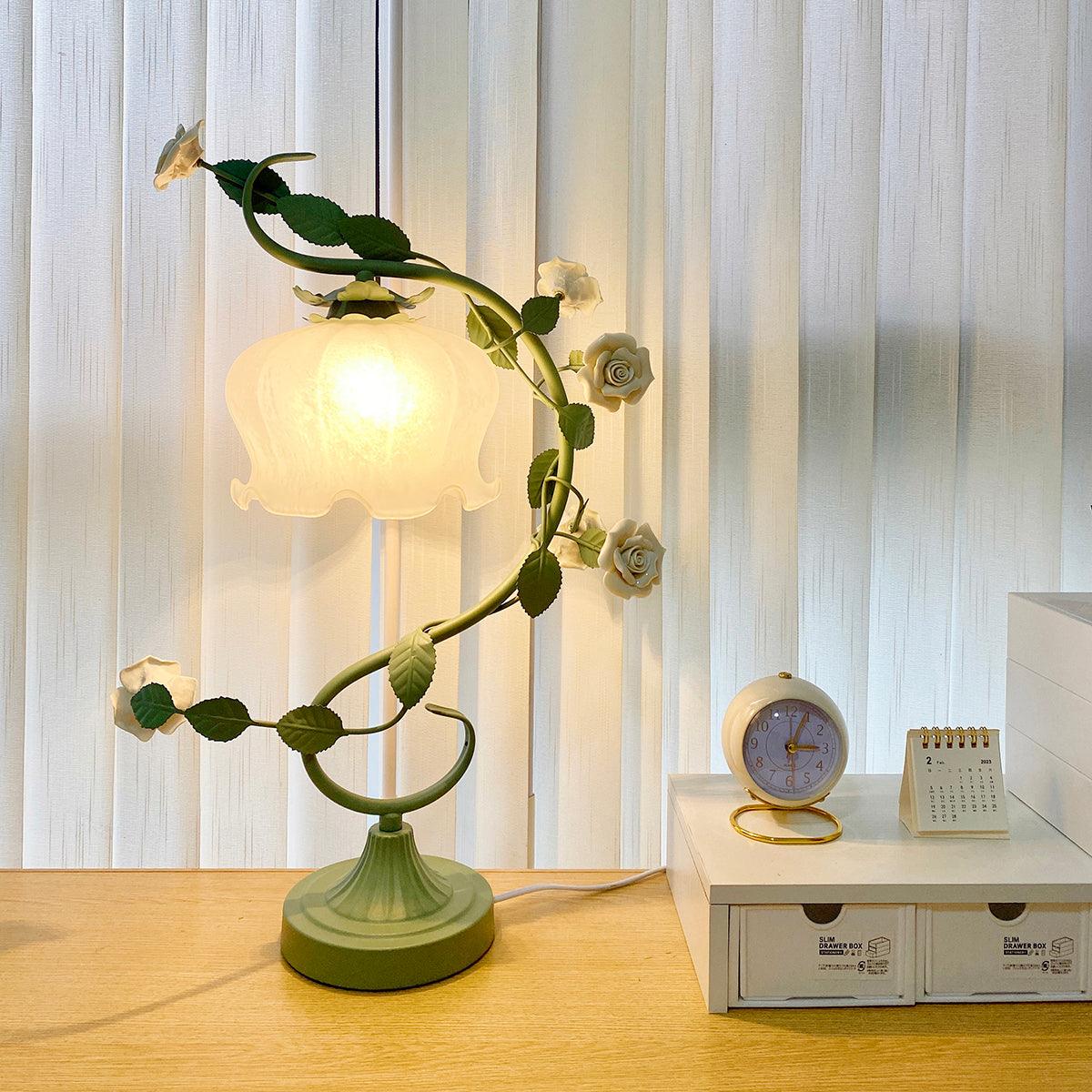 Ron Rose Flower Glass Table Lamp — product view 24