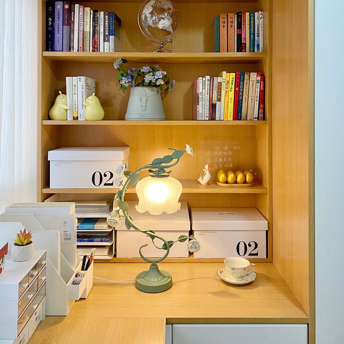 Ron Rose Flower Glass Table Lamp — product view 25