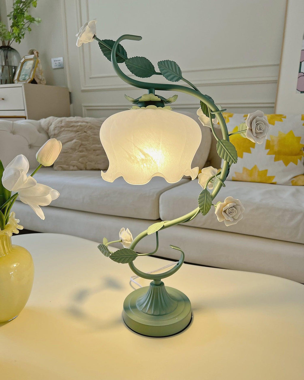 Ron Rose Flower Glass Table Lamp — product view 27