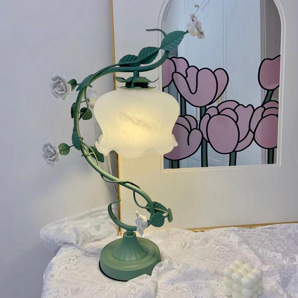 Ron Rose Flower Glass Table Lamp — product view 36