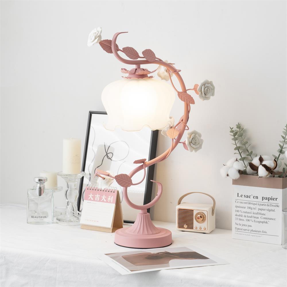 Ron Rose Flower Glass Table Lamp — product view 50