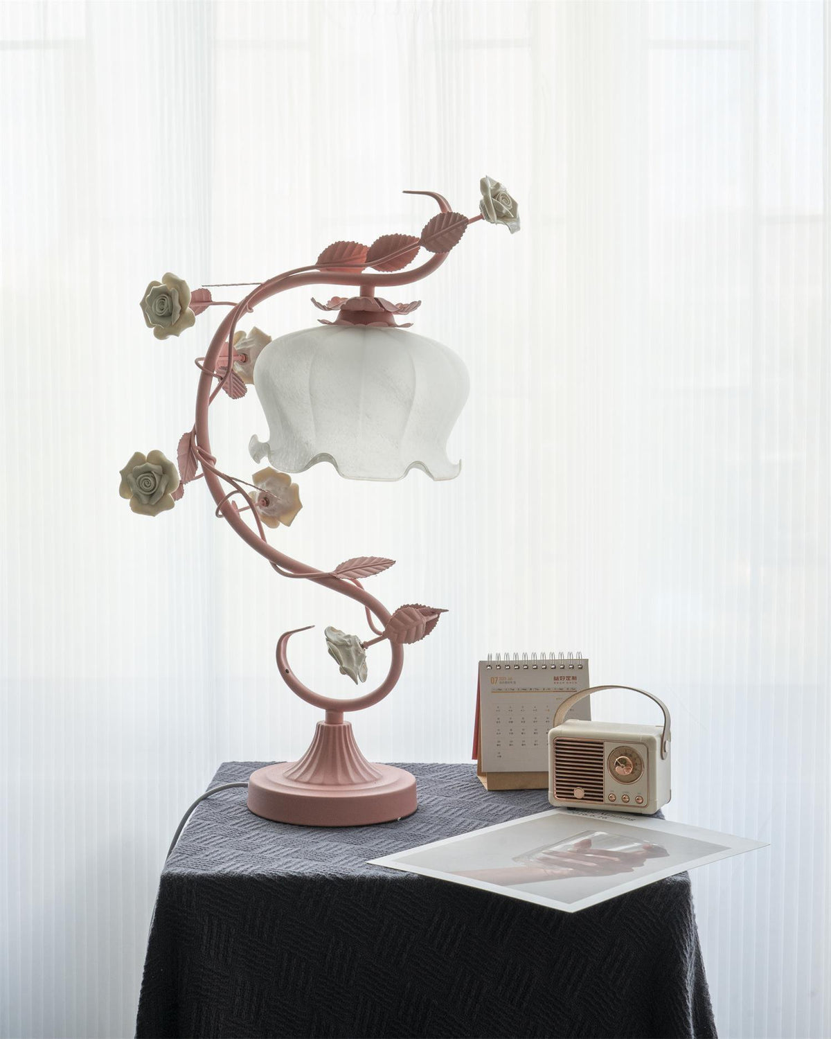 Ron Rose Flower Glass Table Lamp — product view 66