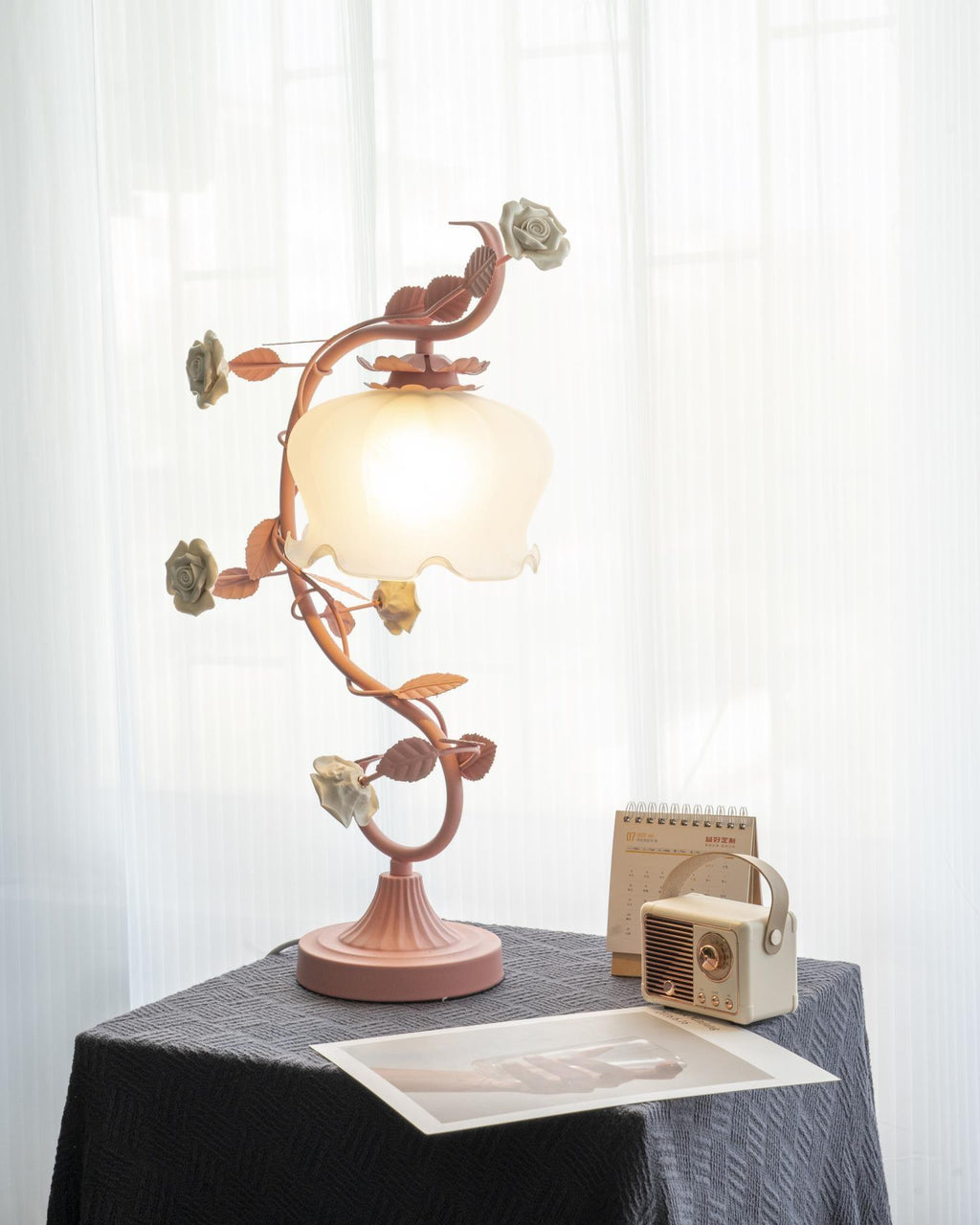 Ron Rose Flower Glass Table Lamp — product view 68