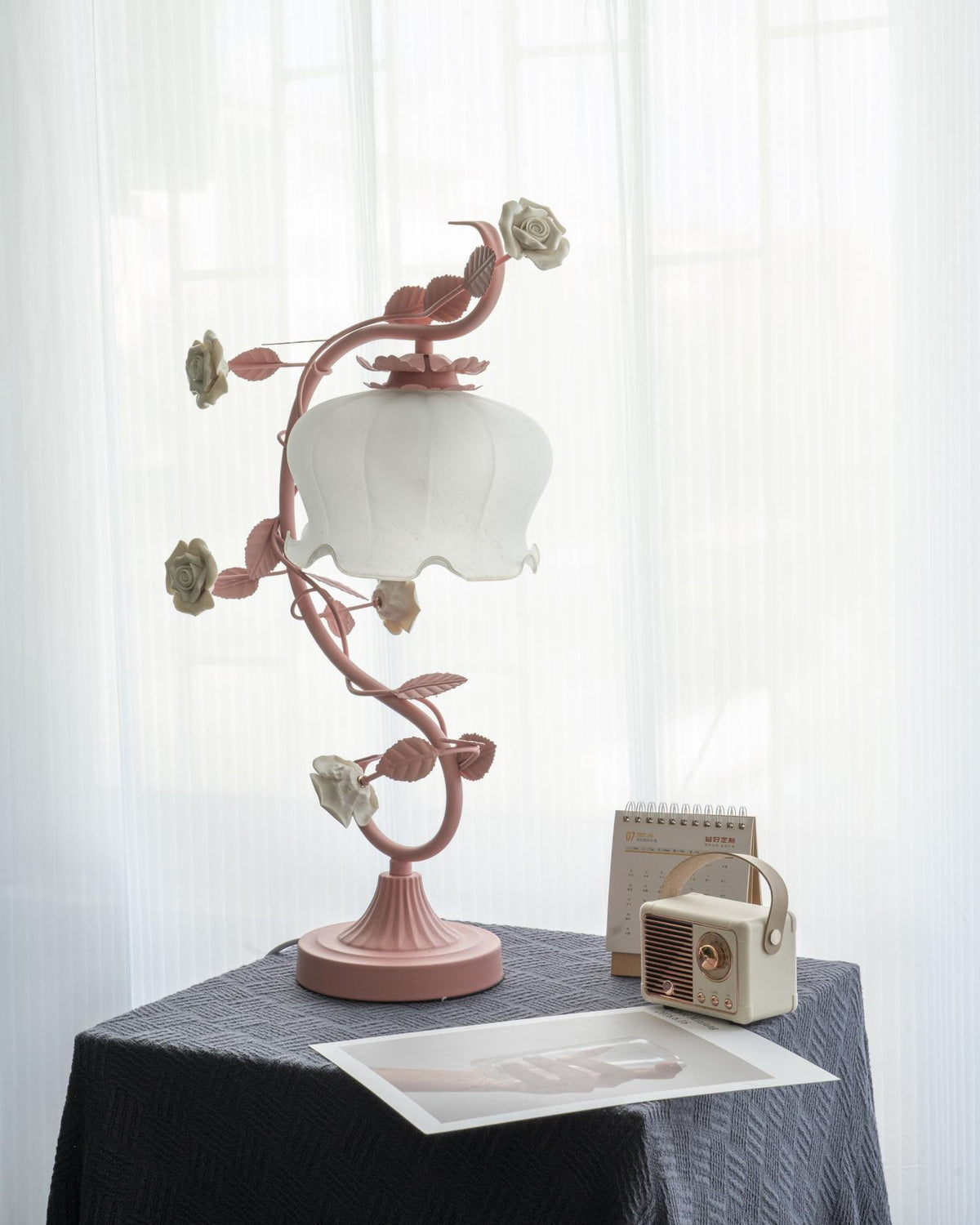 Ron Rose Flower Glass Table Lamp — product view 69