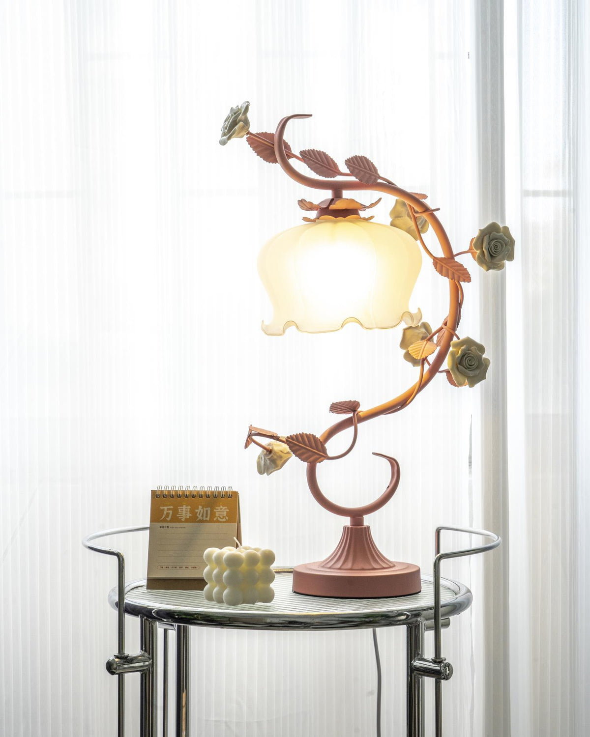 Ron Rose Flower Glass Table Lamp — product view 70