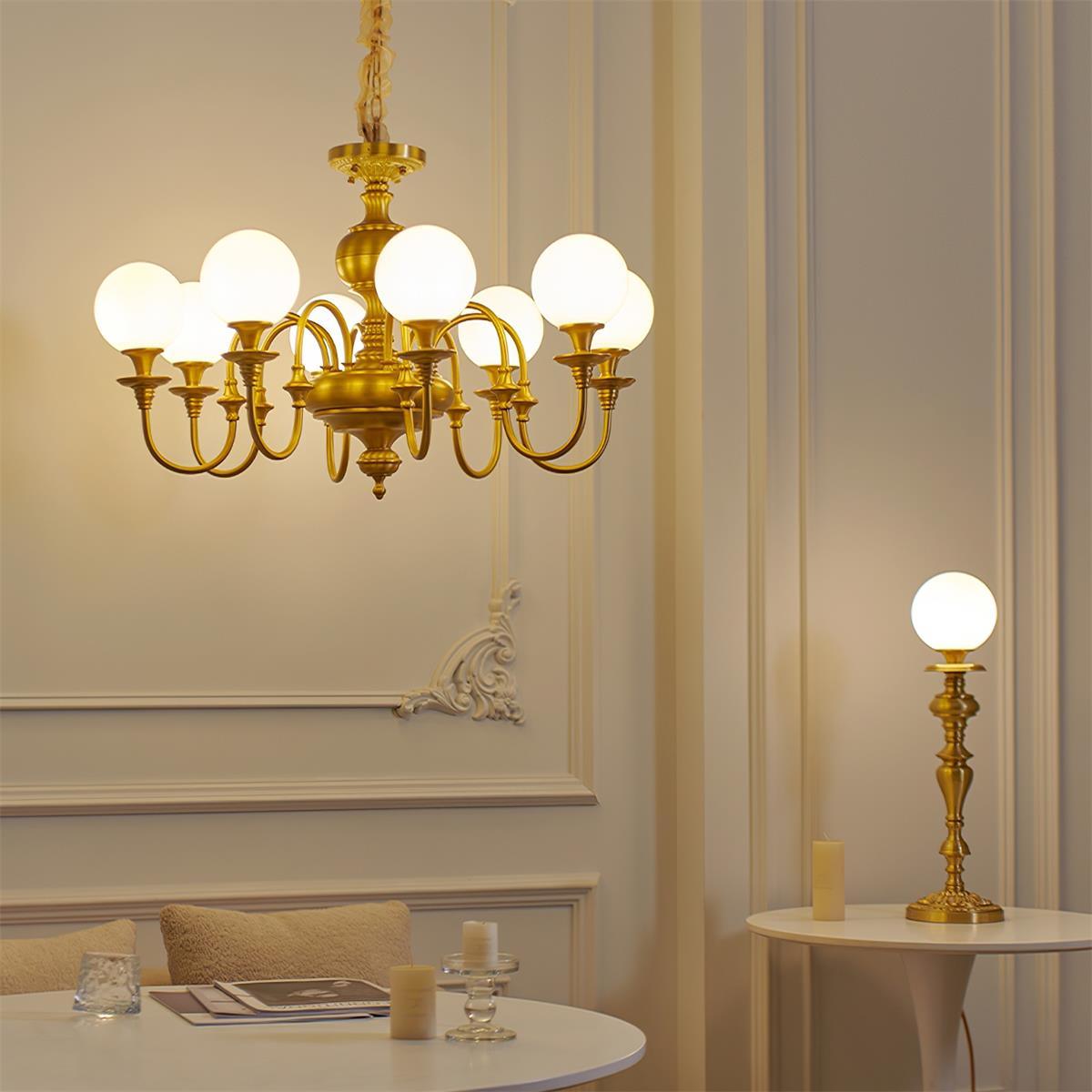 Beatty Brass Chandelier — product view 2