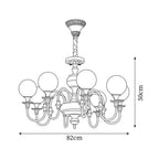 Beatty Brass Chandelier — product view 7
