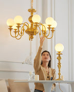 Beatty Brass Chandelier — product view 9