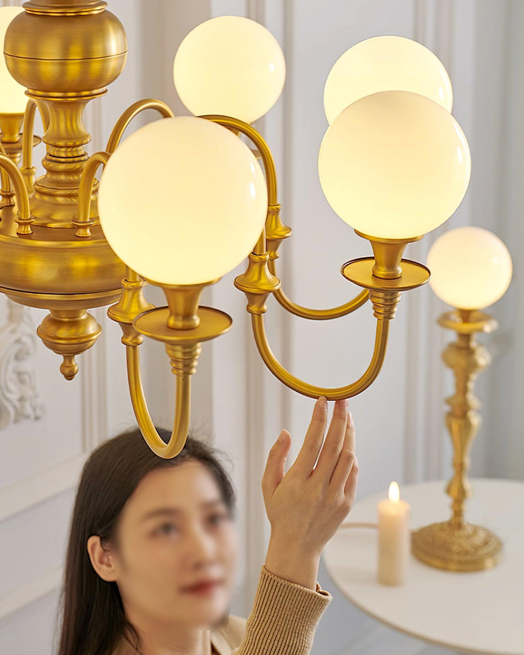Beatty Brass Chandelier — product view 13