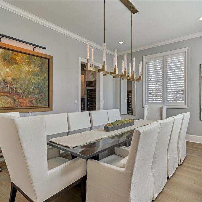 Brass rectangular glass chandeliers — product view 3