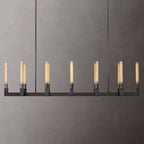 Brass rectangular glass chandeliers — product view 19