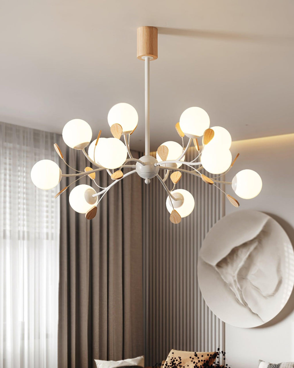 Melanie Glass Chandelier — product view 3