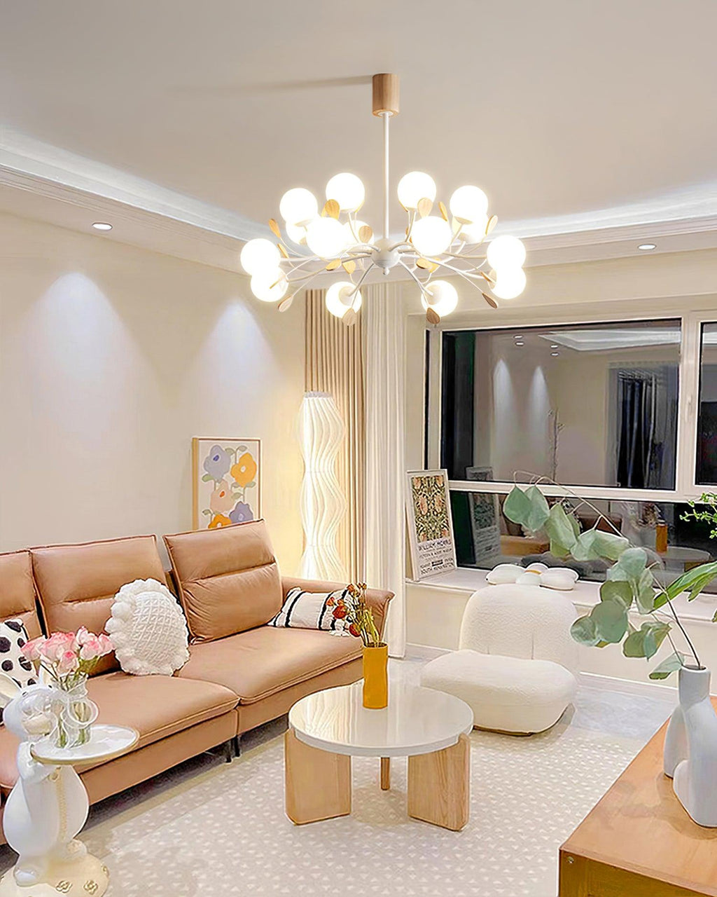 Melanie Glass Chandelier — product view 4